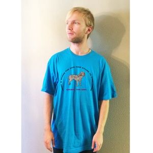 Home Is Where Dog Hair Turquoise Men's T Shirt